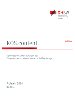 KOS.Content 01 | 2014
