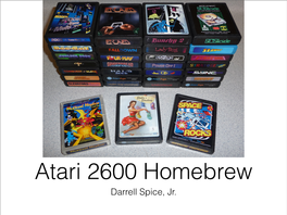 Atari 2600 Homebrew 2013