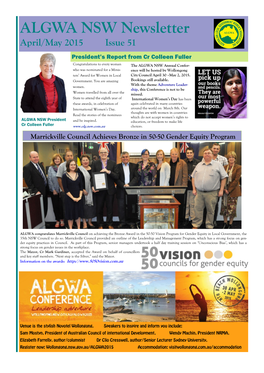 ALGWA NSW Newsletter