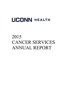 2015 Cancer Program Annual Report
