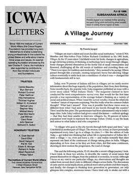 A Village Journey, Part I