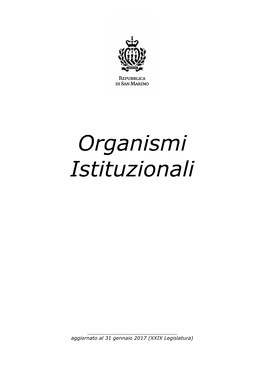 Organismi Istituzionali