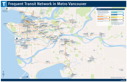 Frequent Transit Network in Metro Vancouver