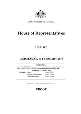 House of Representatives