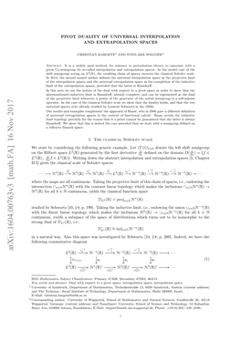 Pivot Duality of Universal Interpolation and Extrapolation Spaces