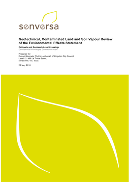 Geotechnical, Contaminated Land and Soil Vapour Review Of