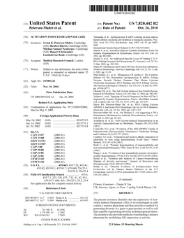 (12) United States Patent (10) Patent No.: US 7820,442 B2 Petersen-Mahrt Et Al