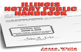 Illinois Notary Public Handbook