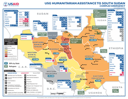 USG HUMANITARIAN ASSISTANCE to SOUTH SUDAN COMPLEX EMERGENCY Last Updated 02/26/16