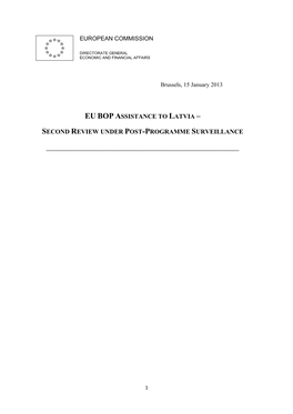 Eu Bop Assistance to Latvia –