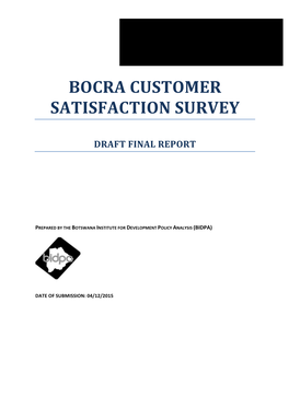 Bocra Customer Satisfaction Survey