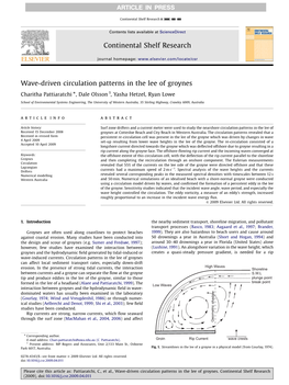 Wave-Driven Circulation Patterns in the Lee of Groynes