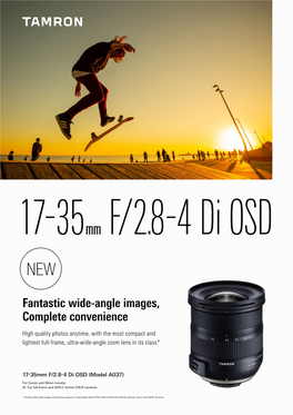 17-35Mm F/2.8-4 Di OSD Model A037 PDF・420KB