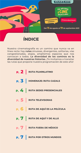 Programacion #Todoloquevemos Del Día Nacional Del Cine Mexicano 2021