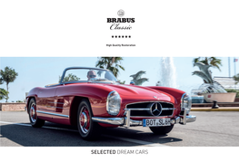 SELECTED DREAM CARS Constantin Buschmann Ulrich J