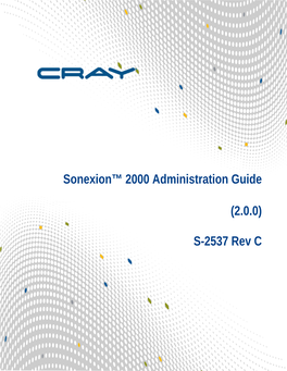 Sonexion™ 2000 Administration Guide (2.0.0)