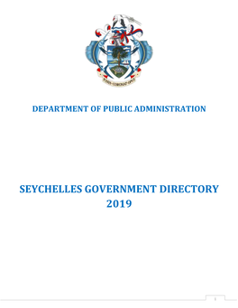 Seychelles Government Directory 2019