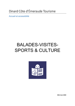 Balades-Visites- Sports & Culture