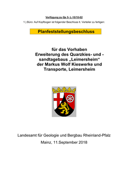 Leimersheim“ Der Markus Wolf Kieswerke Und Transporte, Leimersheim