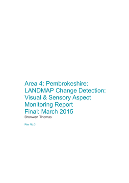 Pembrokeshire: LANDMAP Change Detection: Visual & Sensory Aspect