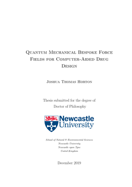 Quantum Mechanical Bespoke Force Fields for Computer-Aided Drug Design