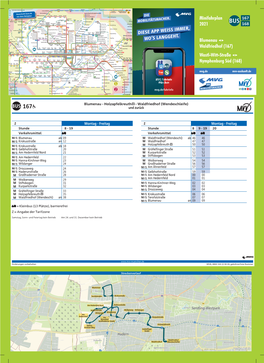 DIESE APP WEISS IMMER, WO's LANGGEHT. Minifahrplan 2021