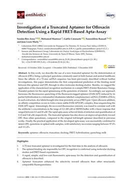 Investigation of a Truncated Aptamer for Ofloxacin Detection Using A