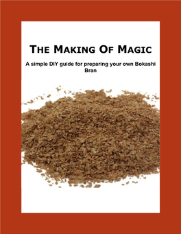 How to Make Your Own Bokashi Bran.Book