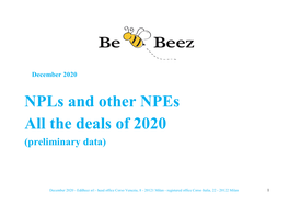 Npls and Other Npes All the Deals of 2020