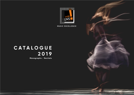 CATALOGUE 2019 Monographs / Recitals