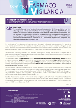 Dienogest/Ethinylestradiol: Slightly Higher Relative Risk of Venous Thromboembolism