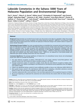 5000 Years of Holocene Population and Environmental Change