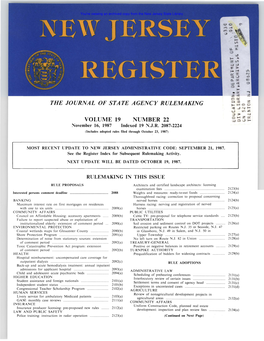 THE JOURNAL of STATE AGENCY RULEMAKING T- MOO ..J T­ U 