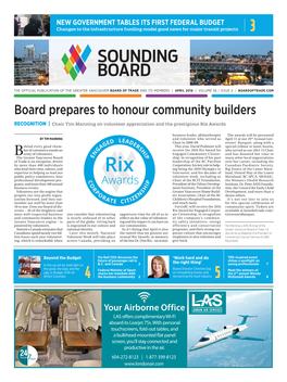 Board Prepares to Honour Community Builders Recognition | Chair Tim Manning on Volunteer Appreciation and the Prestigious Rix Awards