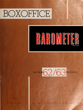 Boxoffice Barometer (April 15, 1963)