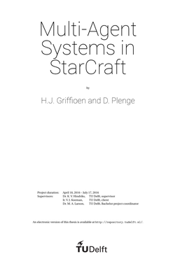 Multi-Agent Systems in Starcraft