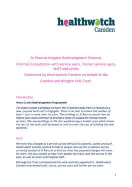 St Pancras Hospital Redevelopment Proposal