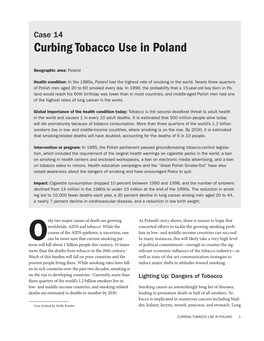 Curbing Tobacco Use in Poland