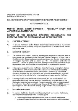 Feasibility Study and Aspirational Masterplan