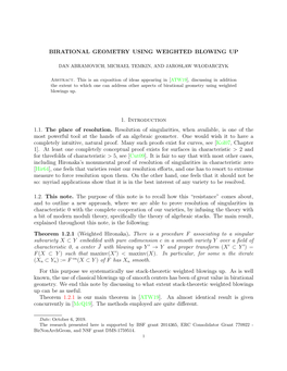 Birational Geometry Using Weighted Blowing Up