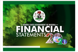 Financial Statements 2 His Excellency Professor Babagana Mni, Fnse Executiveumara Governor Zulum, Borno St Ate