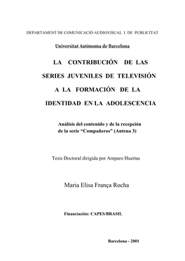 La Contribución De Las Series Juveniles