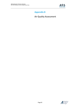 Air Quality Assessment