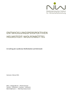 Entwicklungsperspektiven Helmstedt-Wolfenbüttel