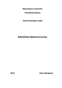 Bakalářská Diplomová Práce