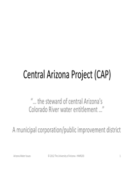 Central Arizona Project (CAP)