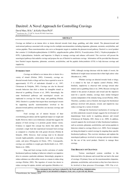 Daxitrol White Paper