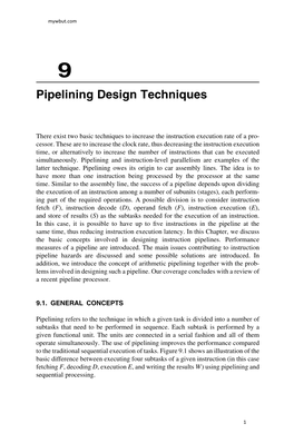 Pipelining Design Techniques