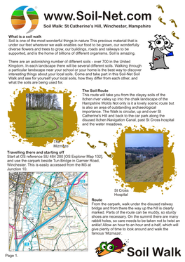 Soil Walk: St Catherine’S Hill, Winchester, Hampshire