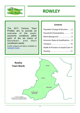 2011 Census Rowley Town Profile